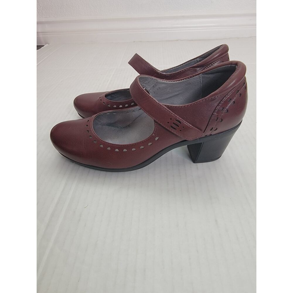 ABEO BIO System Penny Shoes Womens SZ 9N Mary Jane Pumps Comfy Orthotic Burgundy